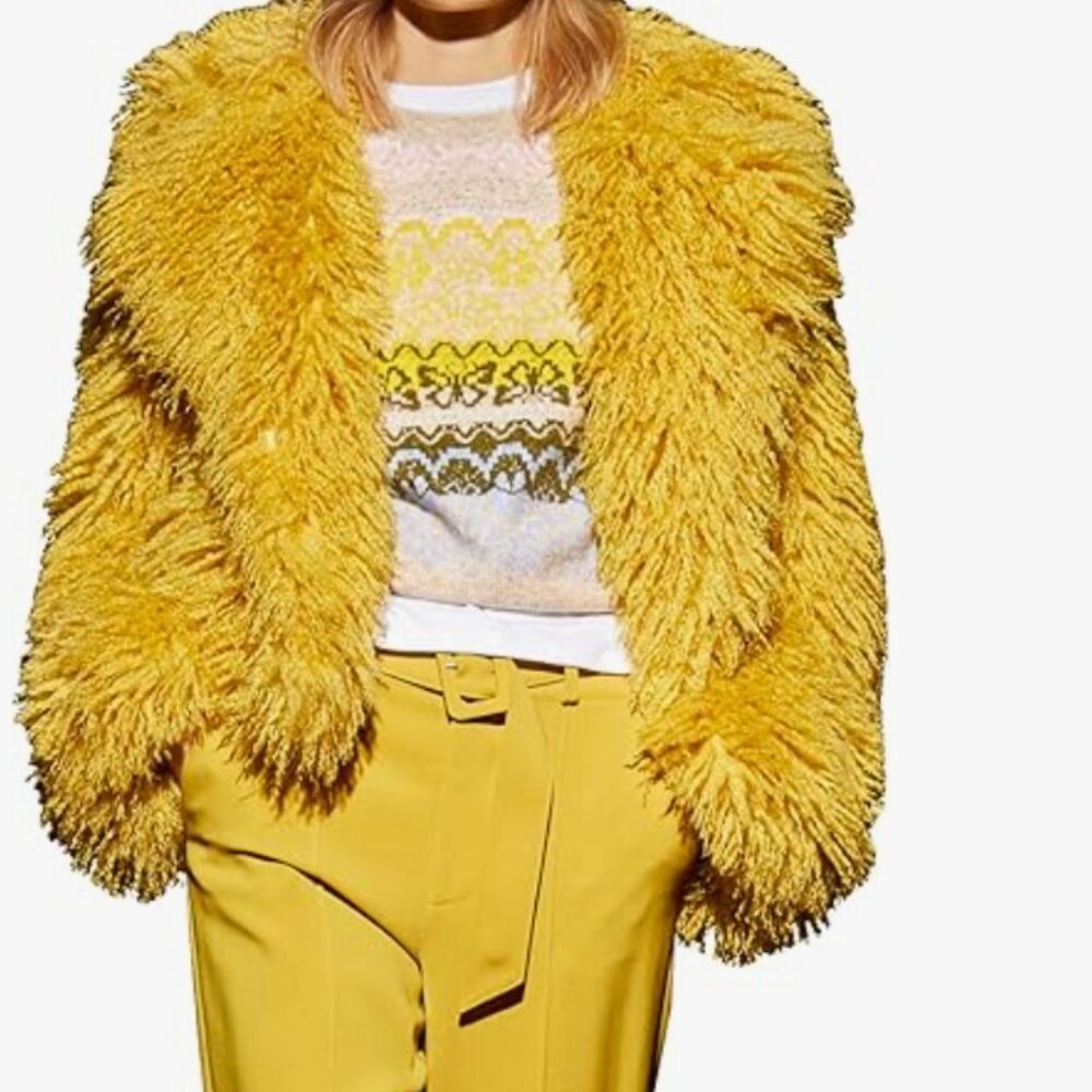 Cinq A Sept Cade Faux Fur Coat M